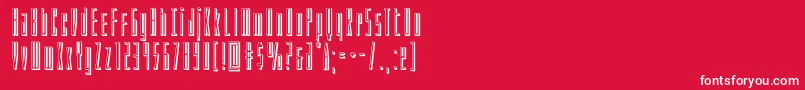Phantacon3D Font – White Fonts on Red Background