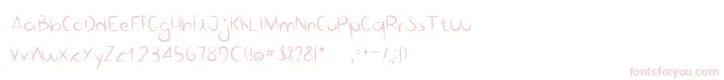 Шрифт BicoDePenaRegular – розовые шрифты на белом фоне