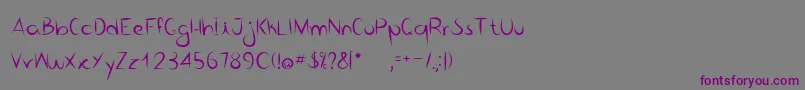 BicoDePenaRegular-Schriftart – Violette Schriften auf grauem Hintergrund
