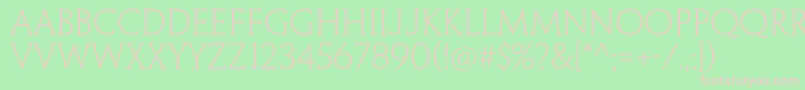 PenumbraserifstdLight Font – Pink Fonts on Green Background