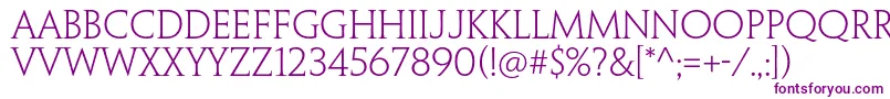 Police PenumbraserifstdLight – polices violettes
