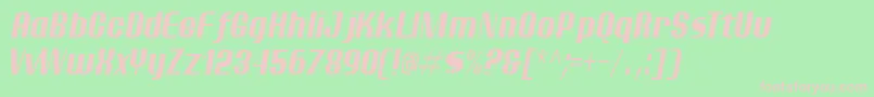 Ptarmci Font – Pink Fonts on Green Background