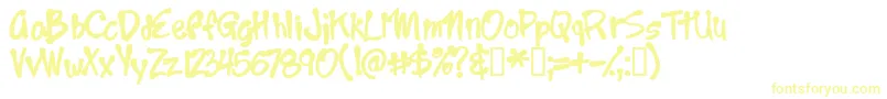 Year2000boogie-Schriftart – Gelbe Schriften