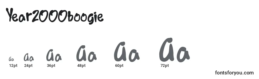 Year2000boogie Font Sizes