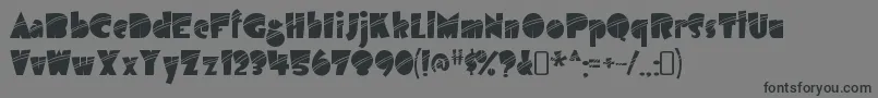 AirmolestripeRegular-Schriftart – Schwarze Schriften auf grauem Hintergrund