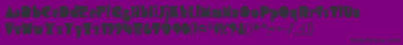 AirmolestripeRegular Font – Black Fonts on Purple Background