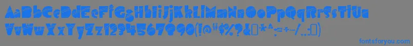 AirmolestripeRegular-Schriftart – Blaue Schriften auf grauem Hintergrund