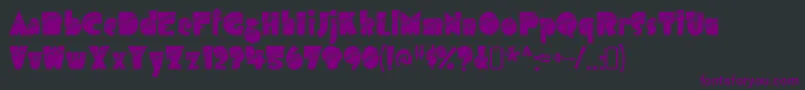 AirmolestripeRegular Font – Purple Fonts on Black Background