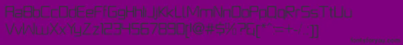 PlatformoneBook Font – Black Fonts on Purple Background