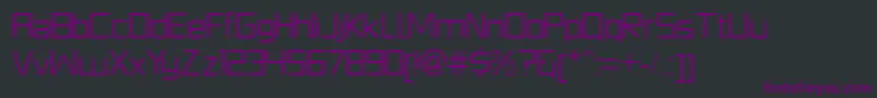 Шрифт PlatformoneBook – фиолетовые шрифты на чёрном фоне