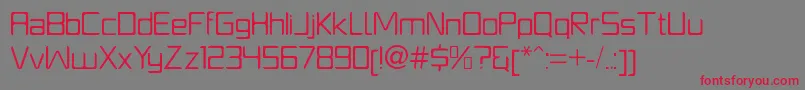 PlatformoneBook Font – Red Fonts on Gray Background