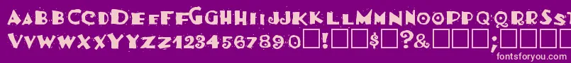 Burrito Font – Pink Fonts on Purple Background