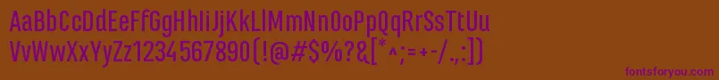 Шрифт MarianinaFyMedium – фиолетовые шрифты на коричневом фоне