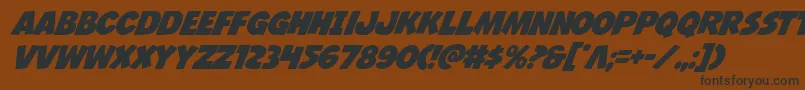 Jcandlestick Font – Black Fonts on Brown Background