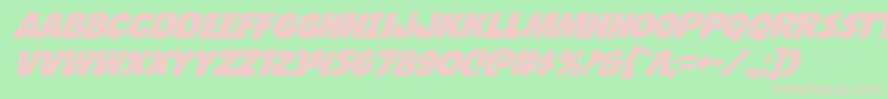 Jcandlestick Font – Pink Fonts on Green Background