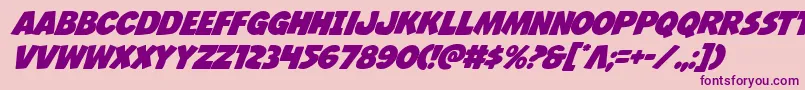 Jcandlestick Font – Purple Fonts on Pink Background