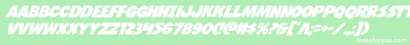 Jcandlestick Font – White Fonts on Green Background