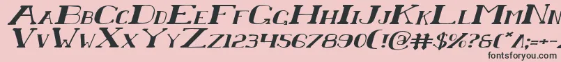 Chardinei Font – Black Fonts on Pink Background