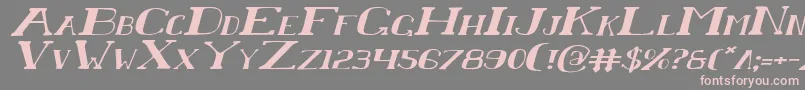 Chardinei Font – Pink Fonts on Gray Background