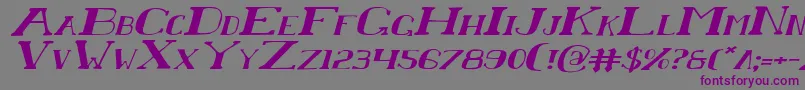 Chardinei Font – Purple Fonts on Gray Background