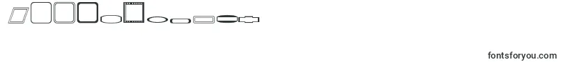 フォントBorders1Regular – 数字と数値のためのフォント