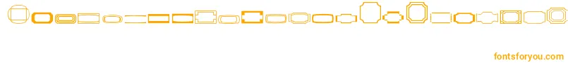 Czcionka Borders1Regular – pomarańczowe czcionki