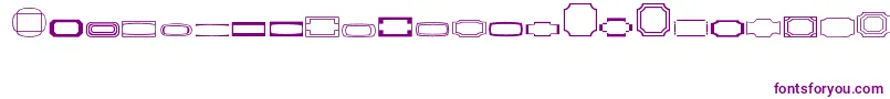 Borders1Regular Font – Purple Fonts on White Background
