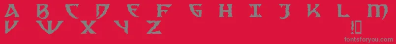 SamediDemo Font – Gray Fonts on Red Background
