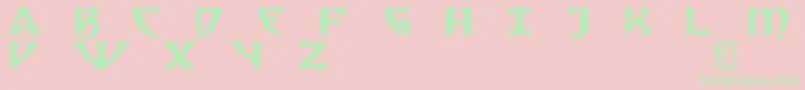 SamediDemo Font – Green Fonts on Pink Background