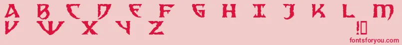 SamediDemo Font – Red Fonts on Pink Background