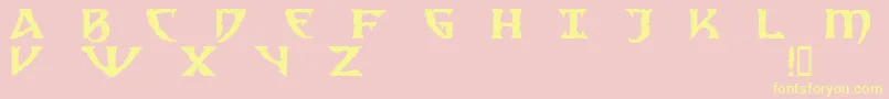 SamediDemo Font – Yellow Fonts on Pink Background