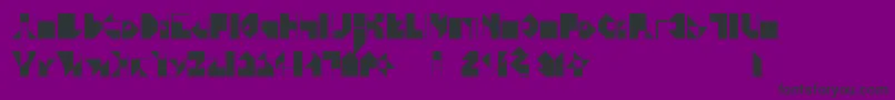 Zev Font – Black Fonts on Purple Background