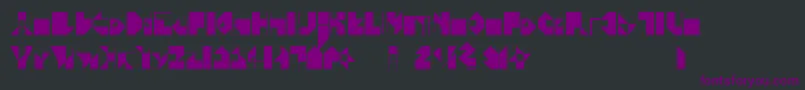 Zev Font – Purple Fonts on Black Background
