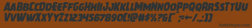 Howlinmadital Font – Black Fonts on Brown Background