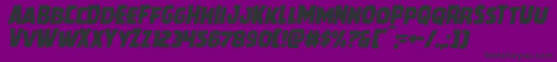 Howlinmadital Font – Black Fonts on Purple Background