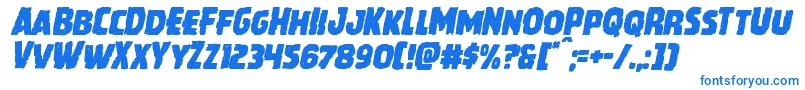 Howlinmadital Font – Blue Fonts on White Background