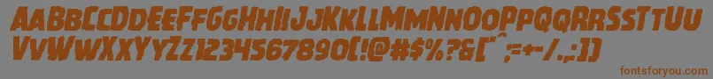 Howlinmadital Font – Brown Fonts on Gray Background