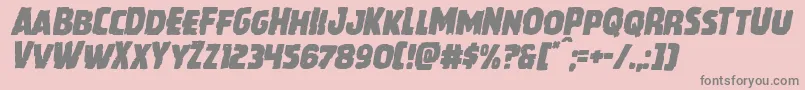 Howlinmadital Font – Gray Fonts on Pink Background
