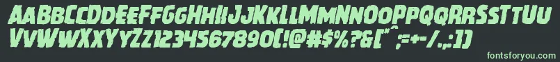 Howlinmadital Font – Green Fonts on Black Background