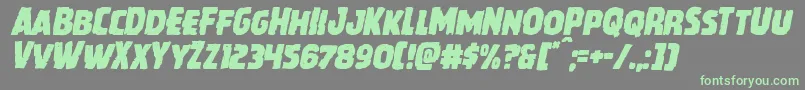 Howlinmadital Font – Green Fonts on Gray Background