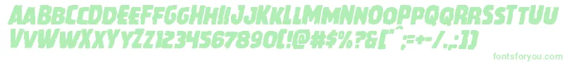 Howlinmadital Font – Green Fonts on White Background