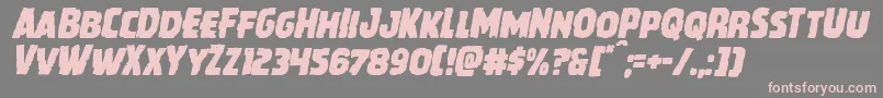 Howlinmadital Font – Pink Fonts on Gray Background