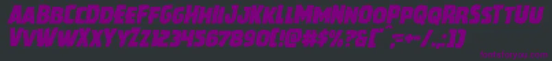 Howlinmadital Font – Purple Fonts on Black Background