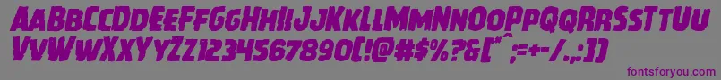 Howlinmadital Font – Purple Fonts on Gray Background