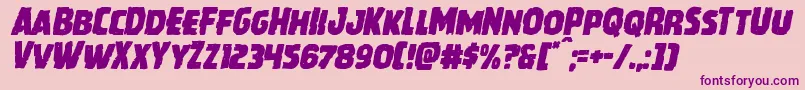 Howlinmadital Font – Purple Fonts on Pink Background