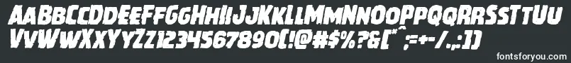 Howlinmadital Font – White Fonts on Black Background