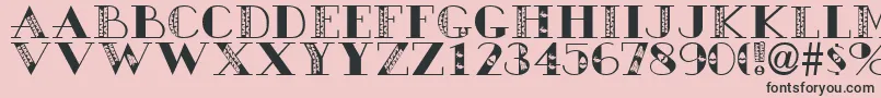 Happy Easter Font – Black Fonts on Pink Background