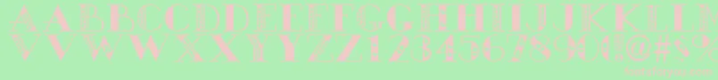 Happy Easter Font – Pink Fonts on Green Background