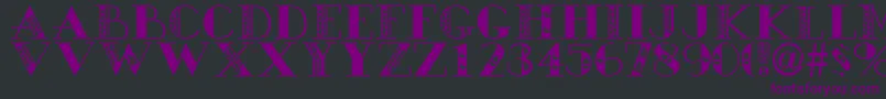 Happy Easter Font – Purple Fonts on Black Background