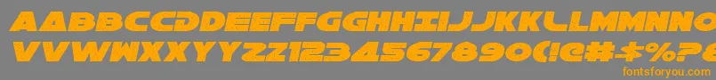 Galaxy1i Font – Orange Fonts on Gray Background